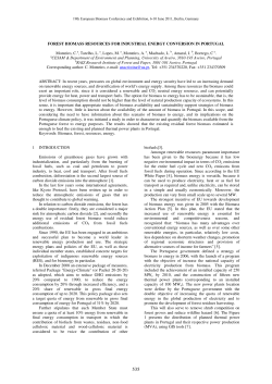 FOREST BIOMASS RESOURCES FOR - CESAM