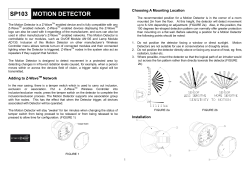 sp103 motion detector