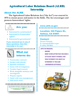 (ALRB) Internship
