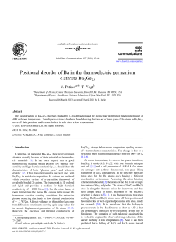 Positional disorder of Ba in the thermoelectric germanium clathrate