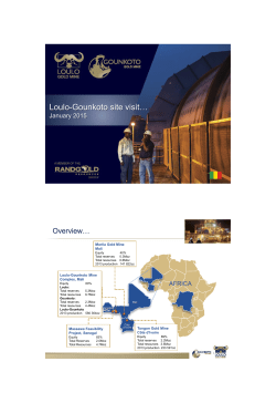 Loulo-Gounkoto site visit&hellip;