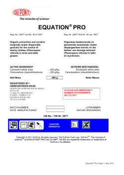 equation pro - DuPont South Africa