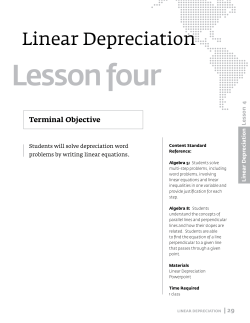 Linear Depreciation - Port of Long Beach