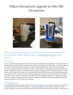 Ribbon Microphone Upgrade for MXL 990 Microphone