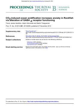 induced ocean acidification increases anxiety in fish