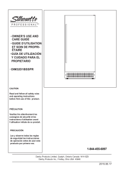 owner`s use and guide d`utilisation et soin de propri