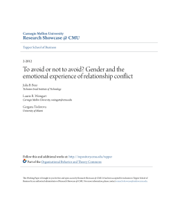 To avoid or not to avoid?