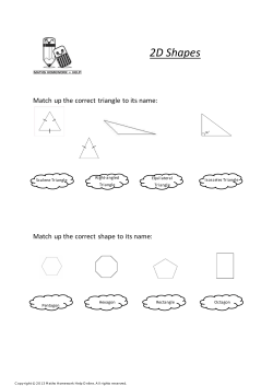 2D Shapes - mathshomeworkhelponline.co.uk