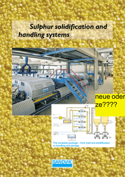 Sulphur solidification and handling systems