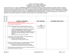Spanish II Continuum of Skills &iexcl;Expr&eacute;sate! Level 2, ISBN