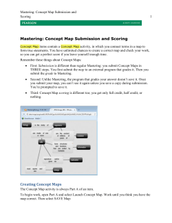 Mastering: Concept Map Submission and Scoring