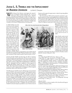 judge ls trimble and the impeachment of andrew johnson