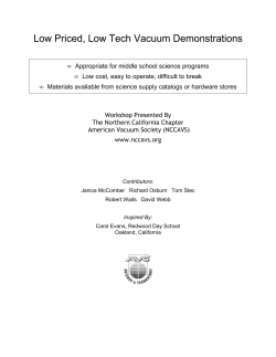Appropriate for middle school science programs &bull; Low cost