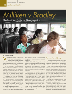 Milliken v Bradley: The Northern Battle for