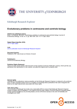 Evolutionary problems in centrosome and centriole biology