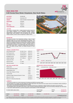 SALE ANALYSIS 6-20 Clunies Ross Street