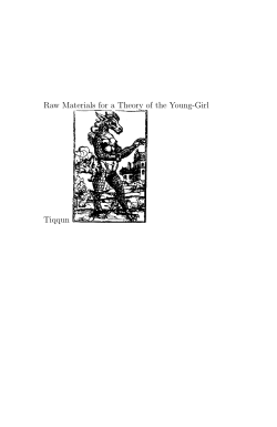 Raw Materials for a Theory of the Young-Girl Tiqqun