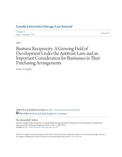 Business Reciprocity: A Growing Field of