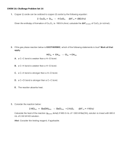 CHEM 1A: Challenge Problem Set 14