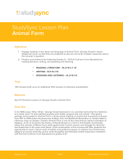 StudySync Lesson Plan Animal Farm