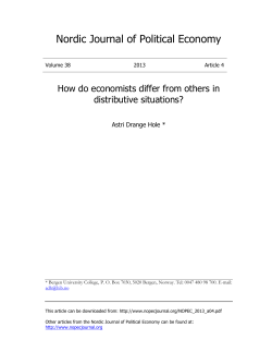 How do economists differ from others in distributive situations?