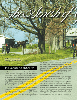 The Gortner Amish Church - Mountain Discoveries Magazine