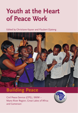Youth at the Heart of Peace Work