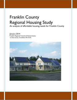 Franklin County Regional Housing Study 2014