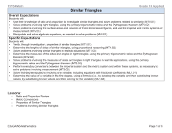 Similar Triangles