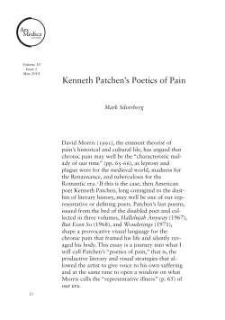 Kenneth Patchen`s Poetics of Paint