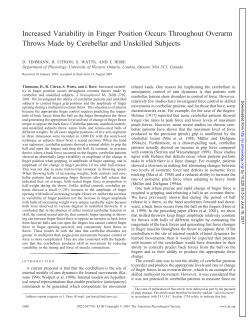 Increased Variability in Finger Position Occurs Throughout Overarm