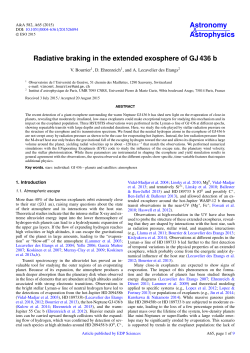 Radiative braking in the extended exosphere of GJ 436 b