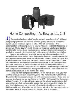 Home Composting: As Easy as&hellip;1, 2, 3