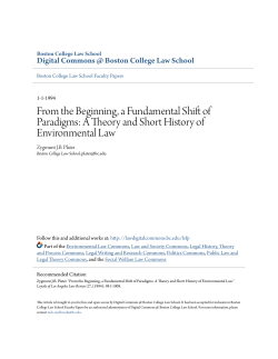 A Theory and Short History of Environmental Law