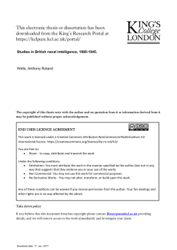 Studies in British naval intelligence