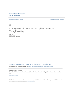 Drainage Reversals Due to Tectonic Uplift: An