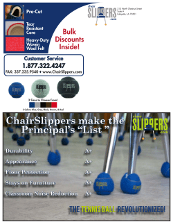 3 Sizes - ChairSlippers