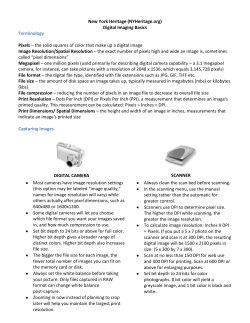 New York Heritage (NYHeritage.org) Digital Imaging Basics
