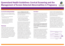 Cervical Screening and the Management of Screen