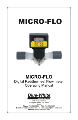 Operating Manual - Global Water Instrumentation