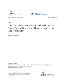 The 1960 Presidential Election in Florida