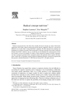 Radical concept nativism