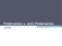 Federalists v. Anti
