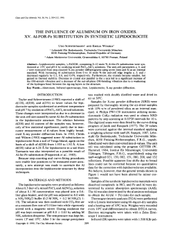 THE INFLUENCE OF ALUMINUM ON IRON OXIDES. XV. A1