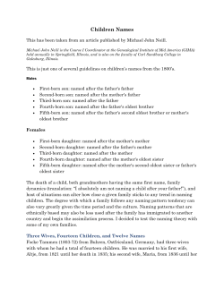 Children Names - Grundy County History