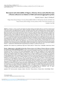 (Thunnus obesus\) and yellowfin tuna