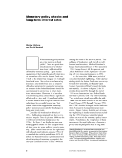 Monetary policy shocks and long-term interest rates