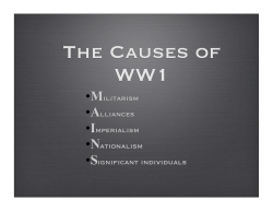 Causes of WW1