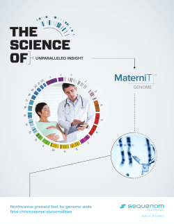 MaterniT&trade; GENOME test