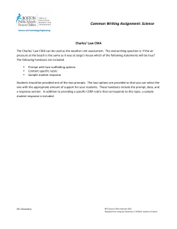 Charles` Law - BPS Science Weebly